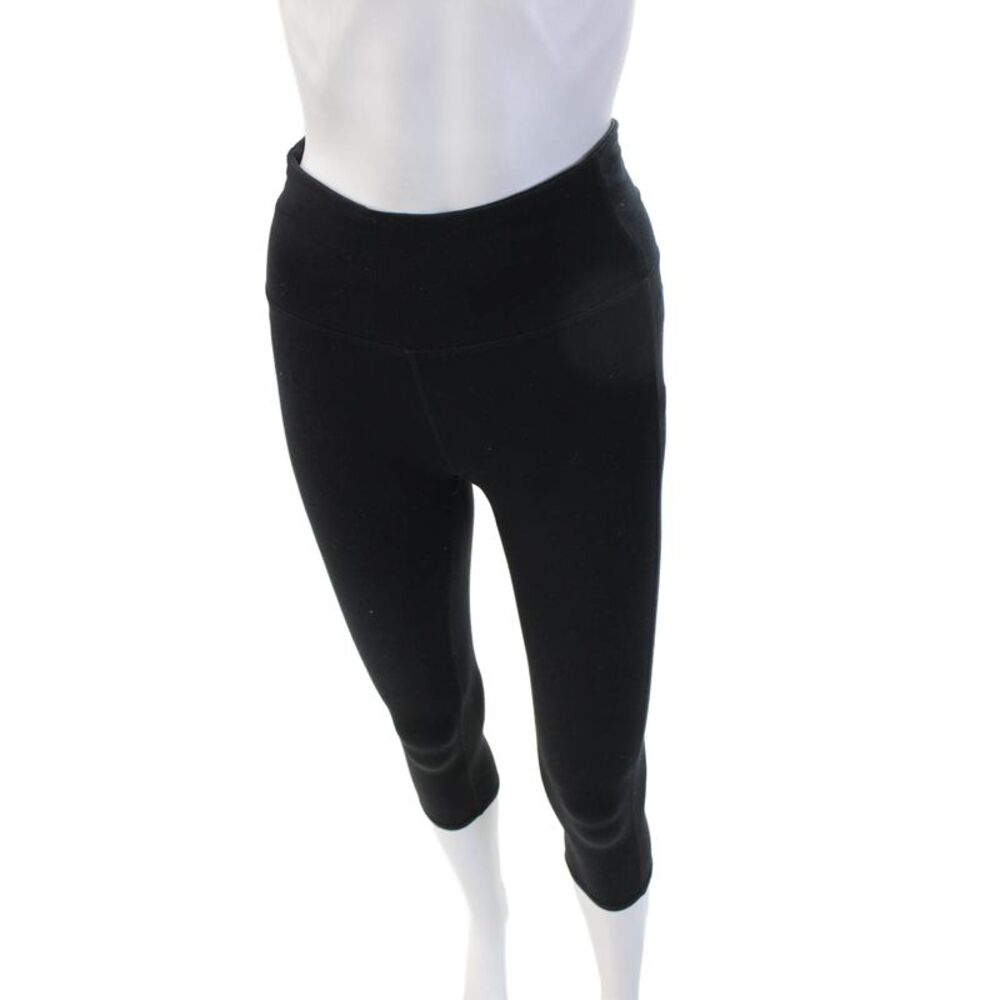 Athleta Women Capri Leggings Black Nylon Fall Size XS